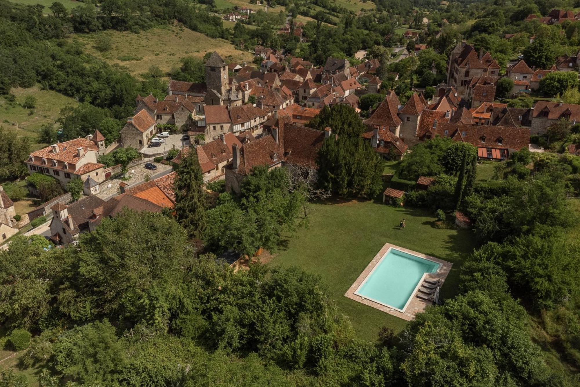 Manoir De Laroque Delprat Bed and Breakfast Autoire Exteriör bild