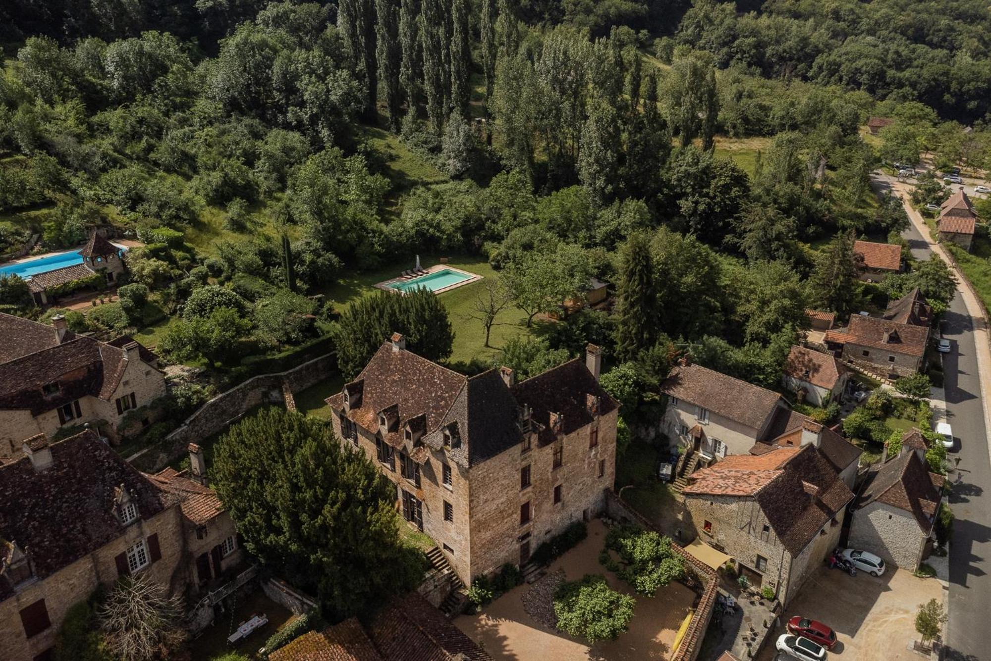 Manoir De Laroque Delprat Bed and Breakfast Autoire Exteriör bild